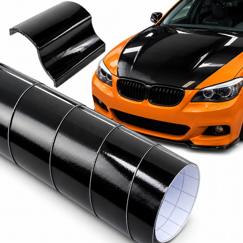 Piano black gloss vinyl - piano,