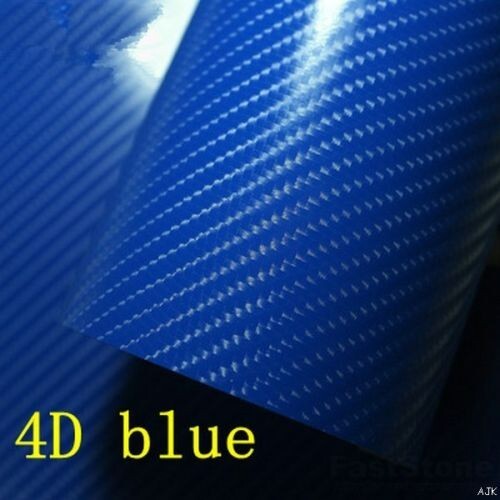 Carbon fibre blue - blue, vinyl