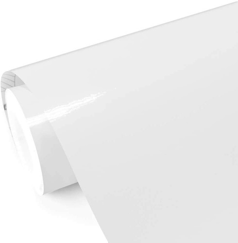White gloss vinyl car - gloss, wrap